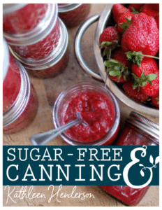 canning sugar-free jam