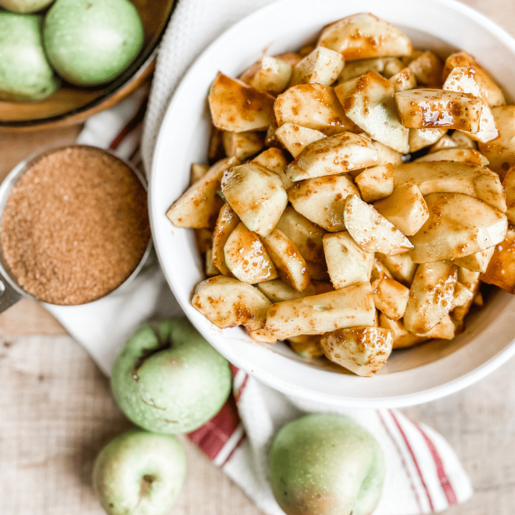 No-Sugar Apple Pie Filling for the Freezer | Roots & Boots