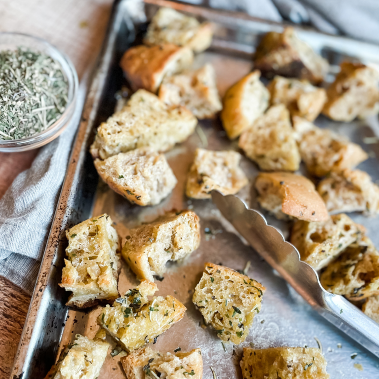 Turn Stale Sourdough into Savory Sourdough Croutons Roots & Boots