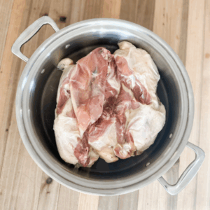 Chicken Backs in Slow Cooker | Roots & Boots