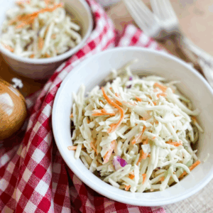 Creamy Paleo Broccoli Slaw | Roots & Boots