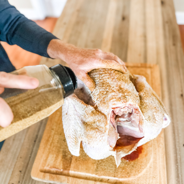 Season Salt on Pastured Turkey | Roots & Boots