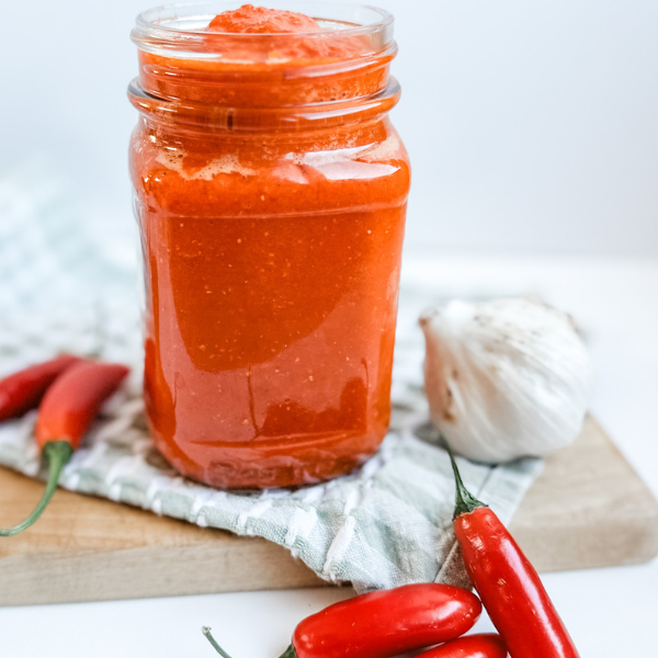 Fermented Unsweetened Sriracha Sauce | Roots & Boots