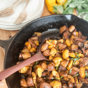 Potato and Zucchini Skillet Hash | Roots & Boots