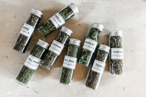 Dried Herbs from my Garden | Roots & Boots