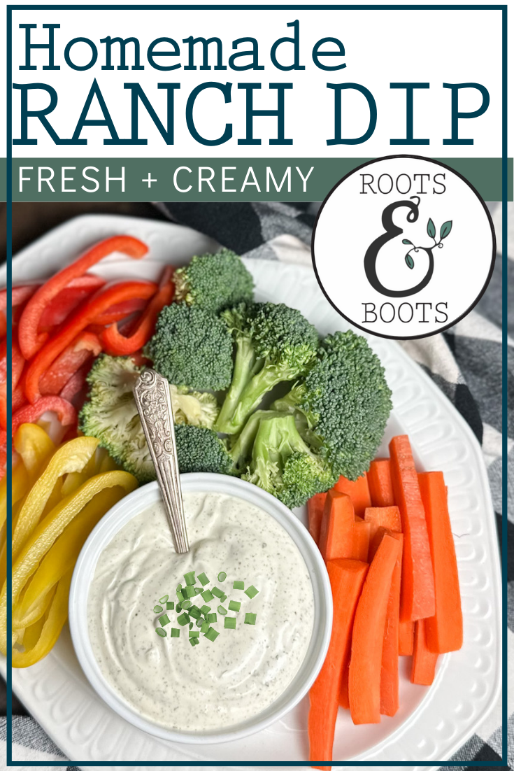 Homemade Ranch Dip | Roots & Boots