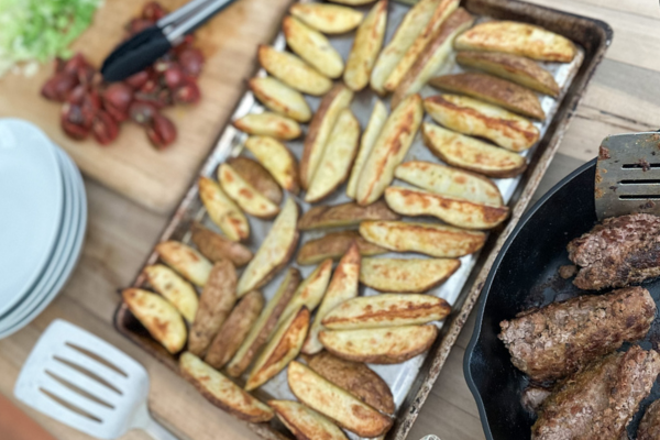 Burger Bowls with Fries and House Sauce | Roots & Boots
