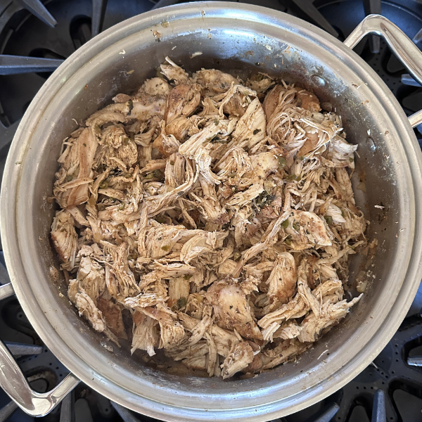 Slow Cooker Salsa Shredded Chicken | Roots & Boots