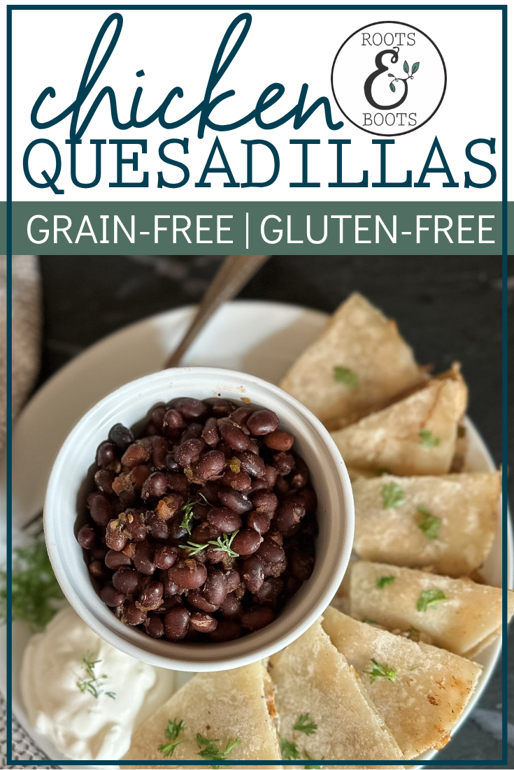 Easy Chicken Quesadillas | Roots & Boots