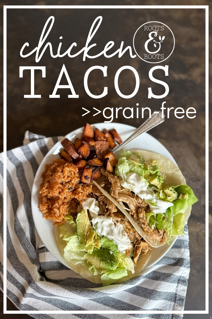 Easy Chicken Tacos | Roots & Boots