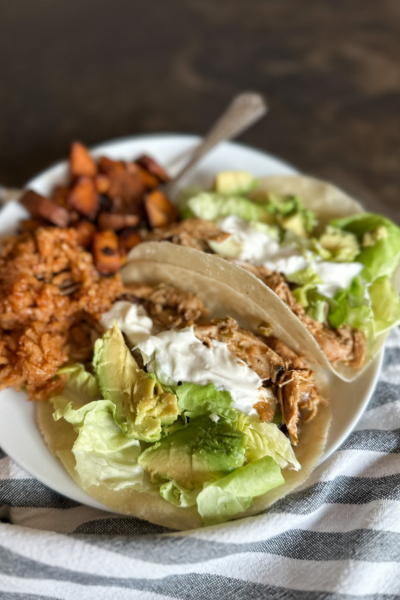 Easy Chicken Tacos | Roots & Boots