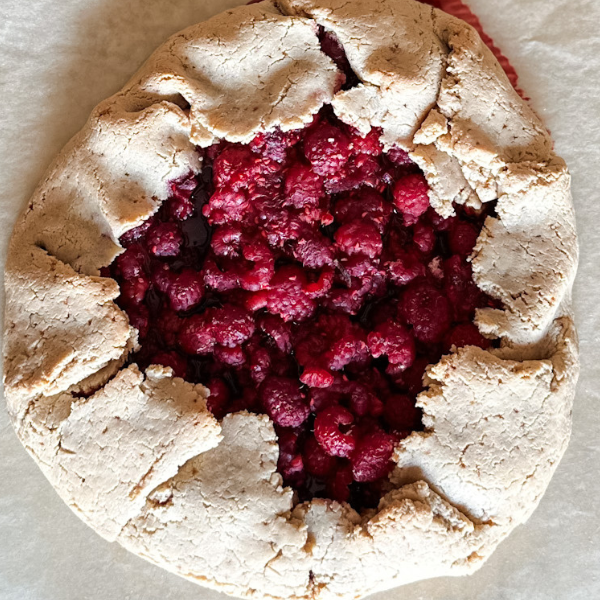 Grain-Free Raspberry Galette | Roots & Boots