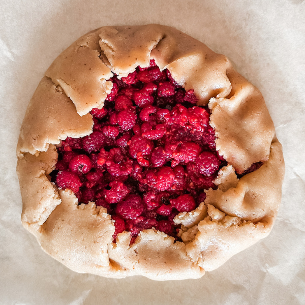 Grain-Free Raspberry Galette | Roots & Boots