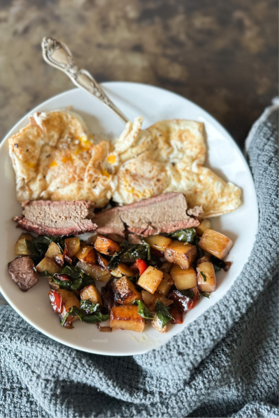 Brisket Breakfast Hash | Roots & Boots