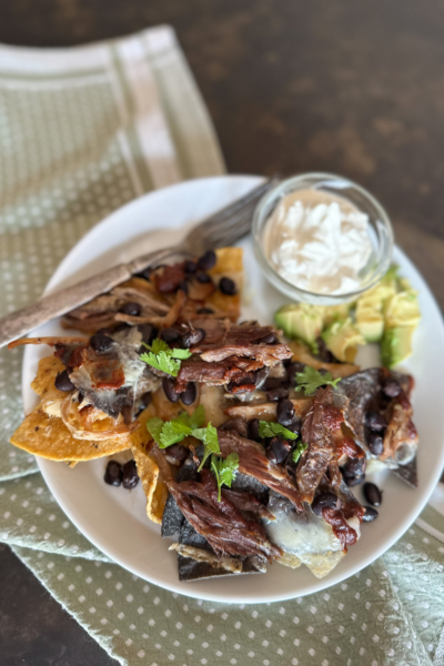 Pulled Pork Nachos | Roots & Boots
