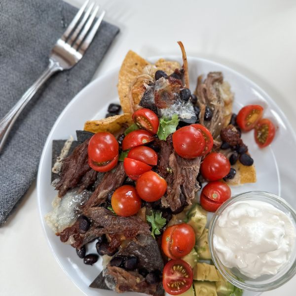 Pulled Pork Nachos | Roots & Boots