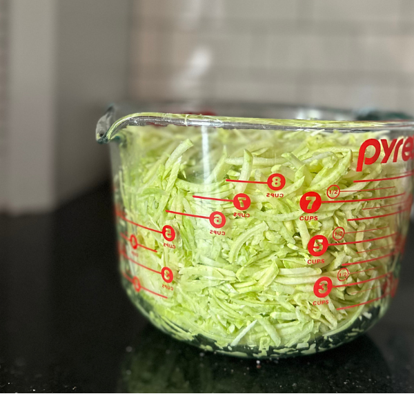 Shredded Zucchini | Roots & Boots