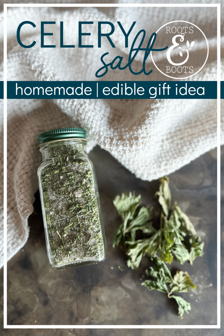 Homemade Celery Salt With Celery Leaves | Roots & Boots