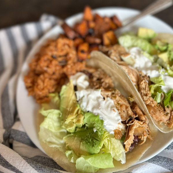 Easy Chicken Tacos | Roots & Boots