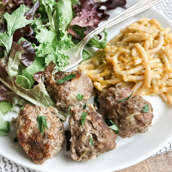 Savory Gluten-Free Meatballs | Roots & Boots
