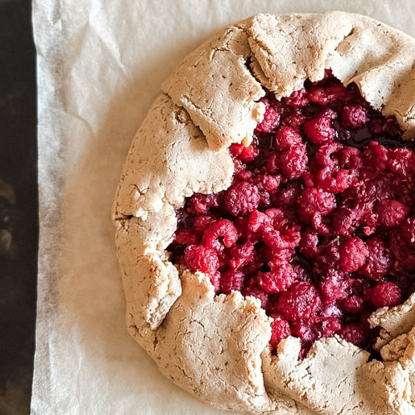 Grain-Free Raspberry Galette | Roots & Boots
