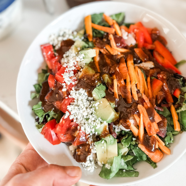 Homemade Turkey Cobb Salad With Killer Balsamic Dressing | Roots & Boots