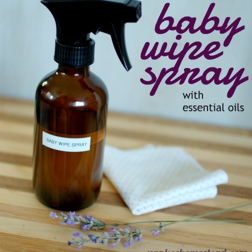 Baby Wipe Spray with Essential Oils