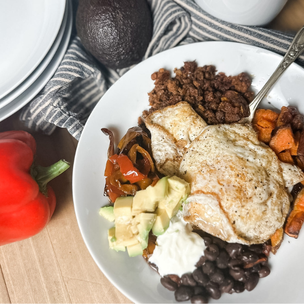 Chorizo Breakfast Bowls | Roots & Boots